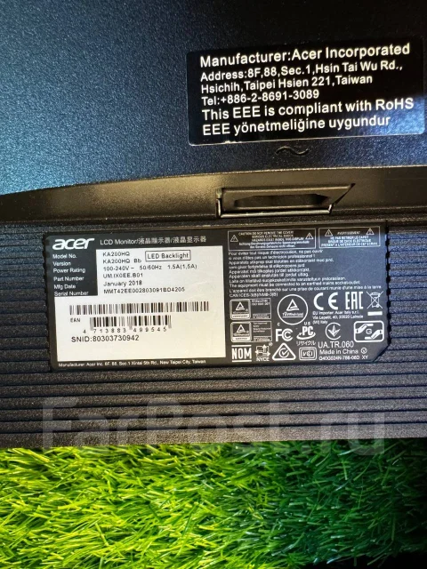 Acer. 19.5", ���������� �� (LCD, LED, QLED) ����