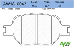 ������� AW1810043 Aywiparts AW1810043 ����