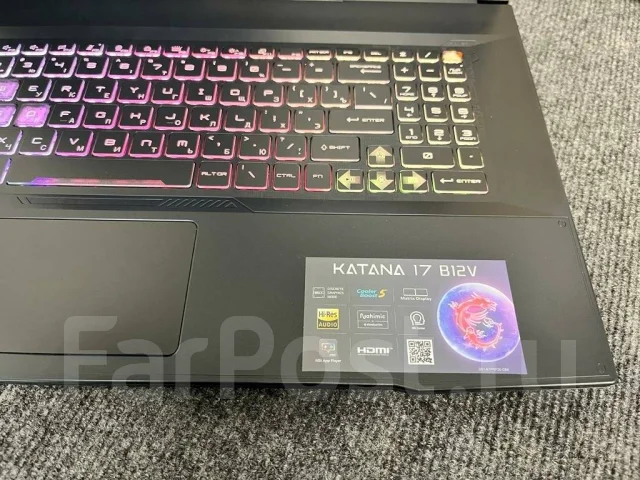 MSI Katana 17 B12VFK. 17.3", 144����, ��� 16 ��, ���� 477���, WiFi: 1, Bluetooth: 1 ����