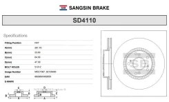 ���� ��������� SD4110 Sangsin Brake SD4110 SD4110 ����