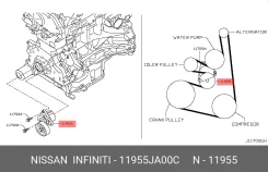 ����� ���������� ����� �������� Nissan 11955JA00C 11955JA00C ����