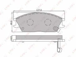 ��������� �������� ������� �������� � ��������� �������� ��� Hyundai Accent, Hyundai Sonata, Hyundai Lantra LYNXauto BD-3601-SP BD3601SP ����
