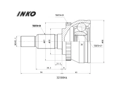 ���� ������� 30, 27 ABS 29, �������� ������, ����� ��� SAAB 9-5 INKO 325004A 325004A ����