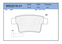 ������� ��������� �������� ������ ��� FORD Mondeo III, Citroen C4, Jaguar X-TYPE Jeenice WS2018.01 WS201801 ����