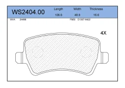 ������� ��������� �������� ������ ��� Volvo V60, Volvo V70, Volvo S80 II Jeenice WS2404.00 WS240400 ����