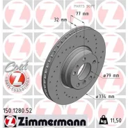 ���� ���� BMW E38 4,0D/5.0 ��� ���� Sport 334X32 Zimmermann 150128052 - 150128052 ����