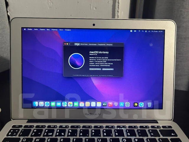 Apple MacBook Air 13 2015 Early. 11.6", 2,7����, ��� 4 ��, ���� 128���, WiFi: 1, Bluetooth: 1, ����������� �� 12��. ����