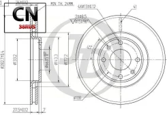 ���� ��������� �������� DF4183 (283x26) 4 ��� JBD0054 ����