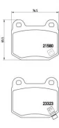 ������� ��������� �������� ������ ��� Subaru Impreza, Subaru Forester, Nissan 350 Z Brembo P 56 048 P56048 ����
