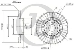 ���� ��������� �������� DF4119 (258x23) 4 ��� (F0104869) JD [JBD0066] JBD0066 ����