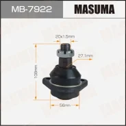 ������� ����� Masuma MB-7922 / front low MI Canter 05- Masuma, �������� MB7922 ����