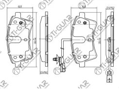 ��������� ������� �������� /�������� /�������� 4 �� /Tiguar ��� Renault Kangoo 2008; TG0532; (PN0532) 0986494332 13046027432 Tiguar TG0532 ����