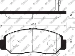 ��������� ������� �������� /�������� �������� 4�� /Tiguar ��� Honda Odyssey RB1/ RB2; Accord CL7/8/9; TG613 PN8465 06450S0KJ01 Tiguar TG613 ����