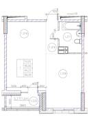 1-���������, ����� ������ 14/1. ����������, 44,2���.��. ����� � I ��. 2027 ����