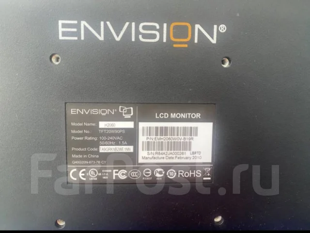 Envision. 20", ���������� �� (LCD, LED, QLED) ����