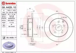 ���� ��������� ������ Toyota RAV 4 (2006) [178Brembo08A42910] 08A42910 ����