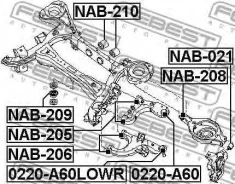 ����������� ������� ������� ������ Infiniti QX56/QX80 (Z62) (2010) 4 �� �� �/� [178Febestnab206] NAB206 ����