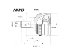 ���� ������� 26/32 ABS 43 | ����� | INKO 324021A 324021A ����