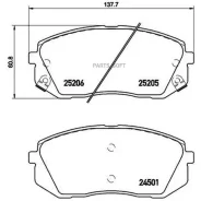 ������� ���. KIA Sportage/ Hyundai IX35 Brembo P30056 Brembo P30056 P30056 ����