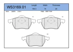 ������� ��������� �������� �������� ��� Volkswagen GOLF, Volkswagen BORA, Skoda Octavia jeenice ws316901 WS316901 ����