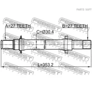 ������� ����� Honda Honda HR-V 0312-Hrvmtlh Febest 0312Hrvmtlh 0312HRVMTLH ����