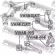 ����������� ���� �������� (�����) AUDI Q7 2006- VWAB-21KIT Febest VWAB21KIT VWAB21KIT ����