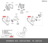 ��������� ������ ��� l=90�� Hyundai/Kia 25212-27400 2521227400 ����