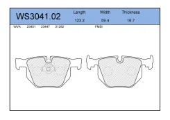 ������� ��������� �������� ������ ��� BMW 5, BMW 7, BMW 6 630 Jeenice WS3041.02 WS304102 ����