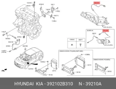 ������ ��������� �� ������������ ��� OPEL Astra, FORD Focus, Mercedes-BENZ C-Class hyundai-kia 39210-2b310 392102B310 ����
