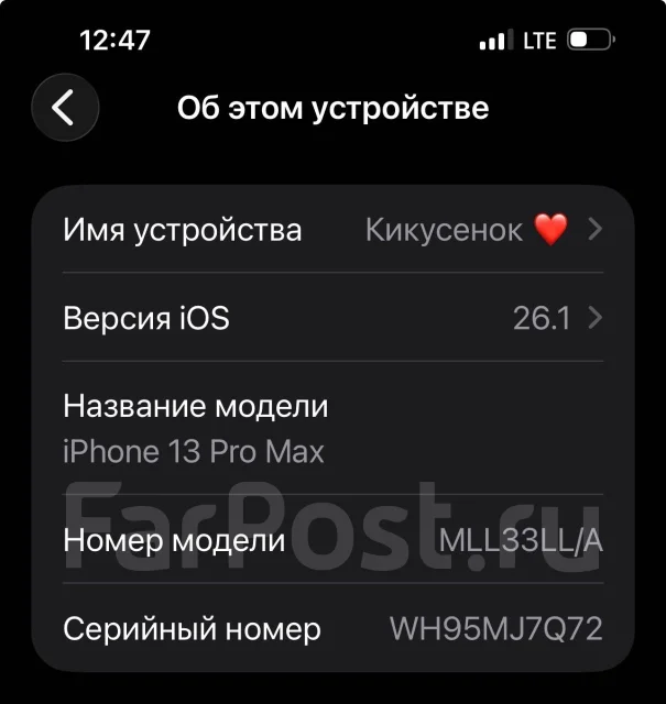 Apple iPhone 13 Pro Max. �/�, 1 ��, ����� ����