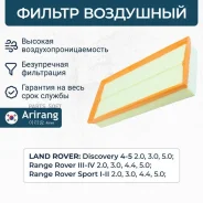 ������ ��������� Land Rover (Discovery IV, V, Range Rover I, II, III, IV) Arirang ARG321563 ARG321563 ����