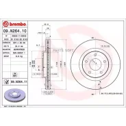 ���� ��������� �������� Citro? N C4 Aircross 08/10- / Mitsubishi (BJC) Outlander 01/04-01/07 / Mitsu Brembo 09N26411 09N26411 ����