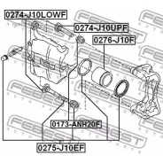 ������� ������ ������� ������ �������� Toyota Previa ACR50/GSR50 2006- 0173-ANH20F Febest 0173-ANH20F 0173ANH20F ����
