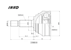 ���� ������� 22/25 ����� Volvo�440�K�445�1. �7�Turbo�88�kW�1988. �08- Inko 330010 330010 ����