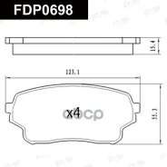 ������� ��������� Suzuki Grand Vitara XL-7 2.0L 2004.01-2006.02 �����. ����� Ceramic FAP FAP ���. FDP0698 FDP0698 ����