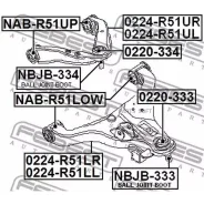 ����� �������� ������ ����� Febest 0224R51LL 0224R51LL ����