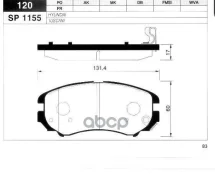 ������� ��������� ��������, �������� Sangsin Brake SP1155 SP1155 ����