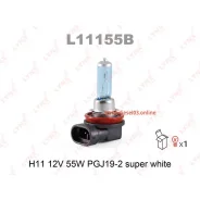 ����� H11 12V 55W PGJ19-2 Super White Lynxauto L11155B L11155B ����