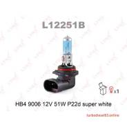 ����� HB4 9006 12V 51W P22D Super White Lynxauto L12251B L12251B ����