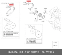 ������ ������������ 252122B020 ��� Hyundai i30, KIA CEED, KIA SOUL hyundai-kia 25212-2b120 252122B120 ����