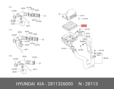 ������ ��������� Hyundai Santa Fe Hyundai/Kia 28113-26000 2811326000 ����