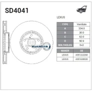 ���� ��������� (�������/ ������) Lexus GS 05-20 / IS 05- Sangsin Brake SD4041, ������ �������� SD4041 ����