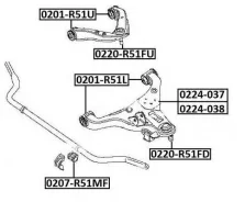 ����� ������� ������� ������ | ����� ����/��� | Nissan/ Pathfinder R51 2005-Navara D40 2005-/43 �� 0220R51FD ����