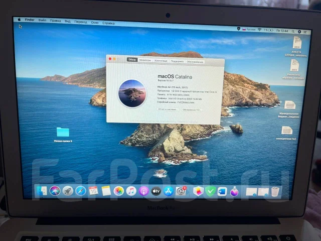 Apple MacBook Air 13 2017 Mid. ��� 8 ��, ���� 128���, WiFi: 1, Bluetooth: 1 ����