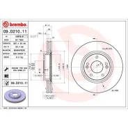 ���� ��������� ������. � �� ��������� Hyundai i30 (GD) 06/11- / Hyundai i30 Coupe 05/13- / Hyundai Brembo 09D21011 - 09D21011 ����