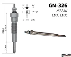 ����� ������ Nissan Atlas/Condor Civilian ED33 ED35 GN-326 11065-02T00 EIKO GN-326 GN326 ����