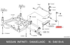 ������ ������������� �������� ����� ��� Nissan X-Trail, Nissan Murano, Nissan Qashqai / nissan 54668-3ja0c 546683JA0C ����