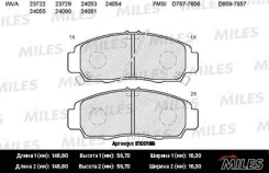 ������� ��������� �������� (��� �������) (����� Semi-Metallic) Honda Civic 01-05/FR-V 1.7-2.2 05-/Stream 1.7/2.0 01- (TRW GDB3268) E100188, ������ E10...