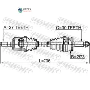 ������ �������� ����� 27�716�30 Febest 2214JF20LH 2214JF20LH ����
