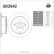 ���� ���������, ������ KIA Cerato II (TD) (2009-2013)/ SOUL (2008-2014) Sangsin Brake SD2042 Sangsin Brake SD2042 SD2042 ����